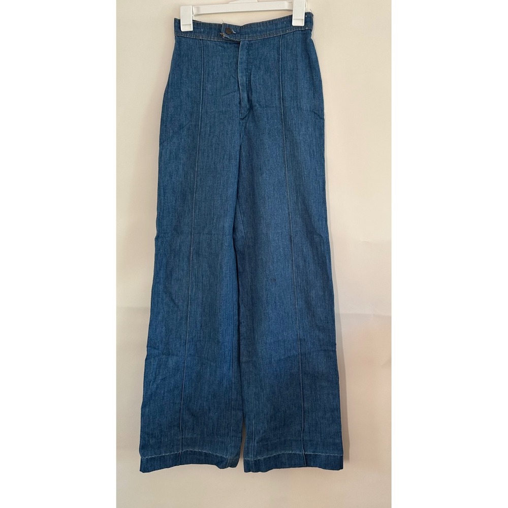 Vintage 70s/80s Levi's Pintuck Wide Leg Pants - Original Hem - Adult Small 25x31
